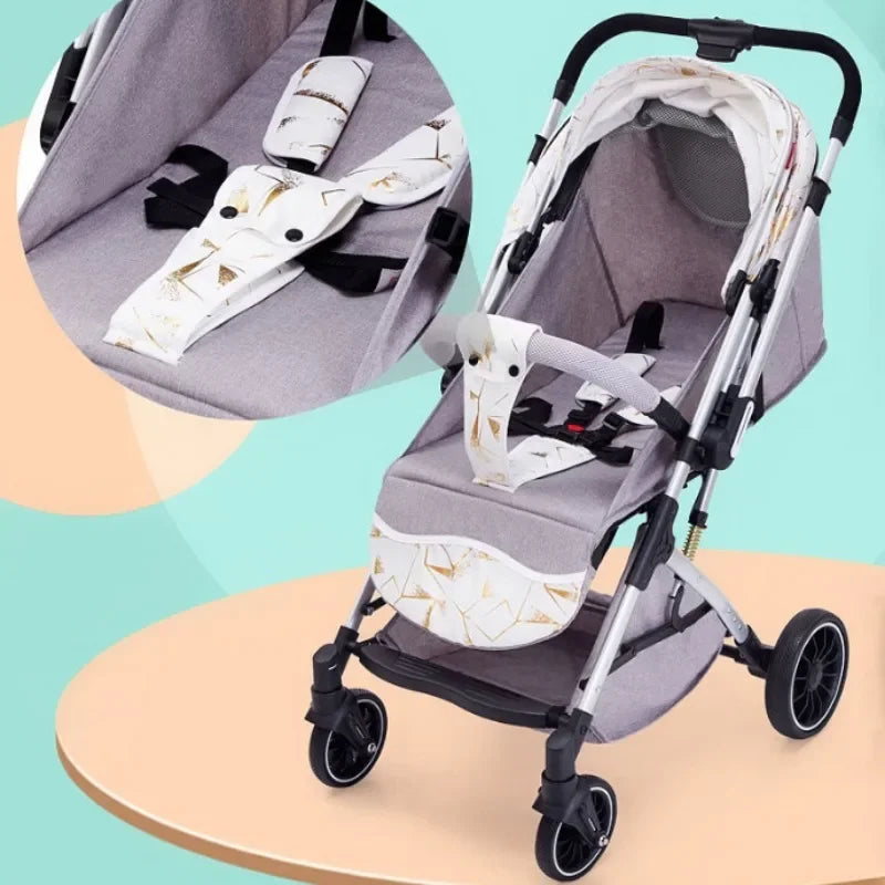 Two-way Lightweight High-view Baby Stroller