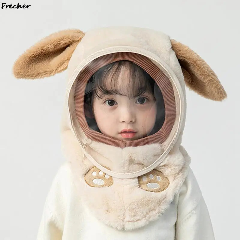 Windproof Face Cover Hat for Children