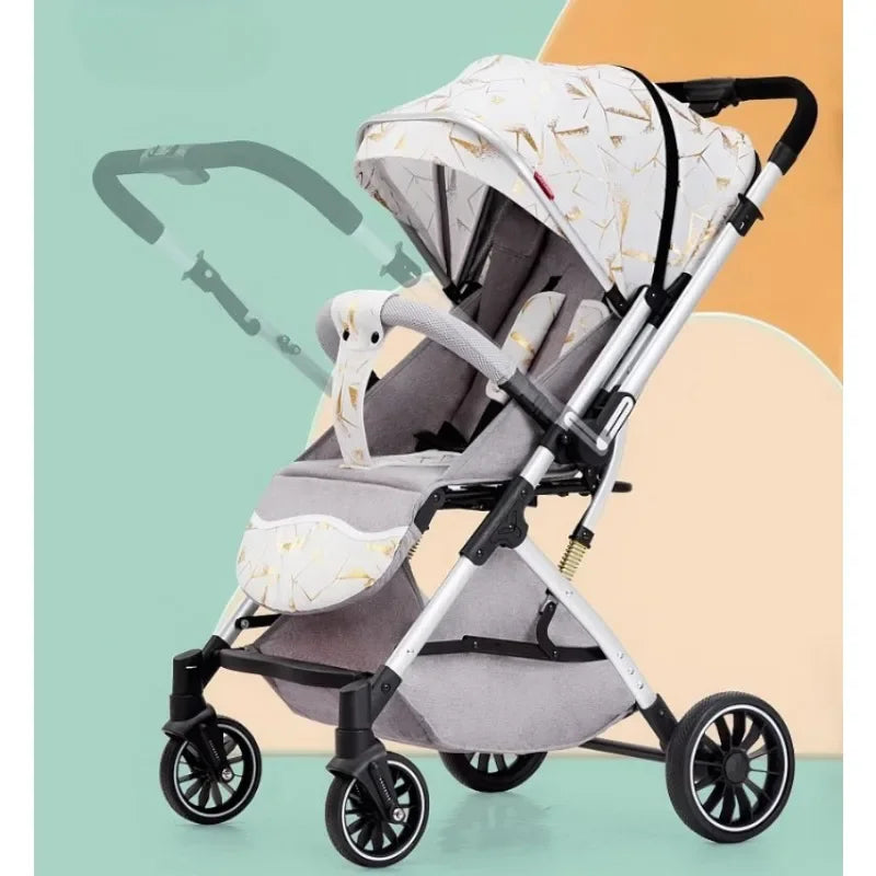 Two-way Lightweight High-view Baby Stroller