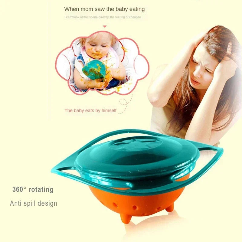 Universal Gyro Bowl Children Rotary Balance Novelty Gyro 360 Rotate Spill